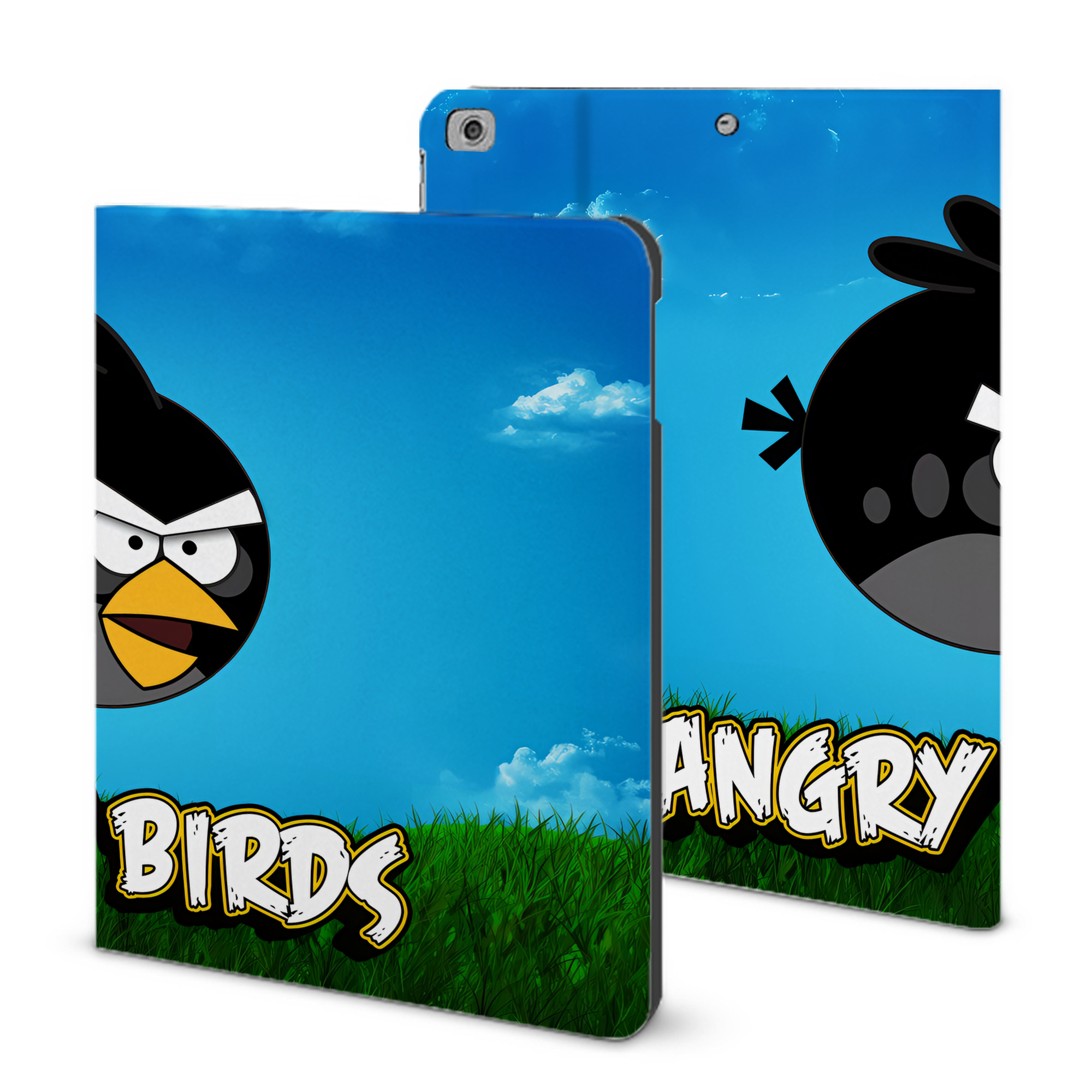 （画像用） Angry Birds アングリーバード IPad ケース ブック型 PUレザー TPU 耐衝撃 軽量 薄型 ペン収納なし 全面保護 IPad 各モデル対応